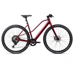 Elektrinis dviratis ORBEA VIBE MID H10 Metallic Dark Red (Gloss)